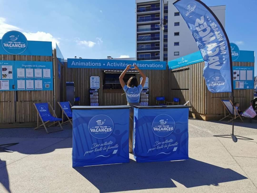 L'Alteia - L'Appartement Les Pieds Dans L'Eau Avec Place De Parking Prive Et Acces Direct A La Plage Berck Eksteriør bilde